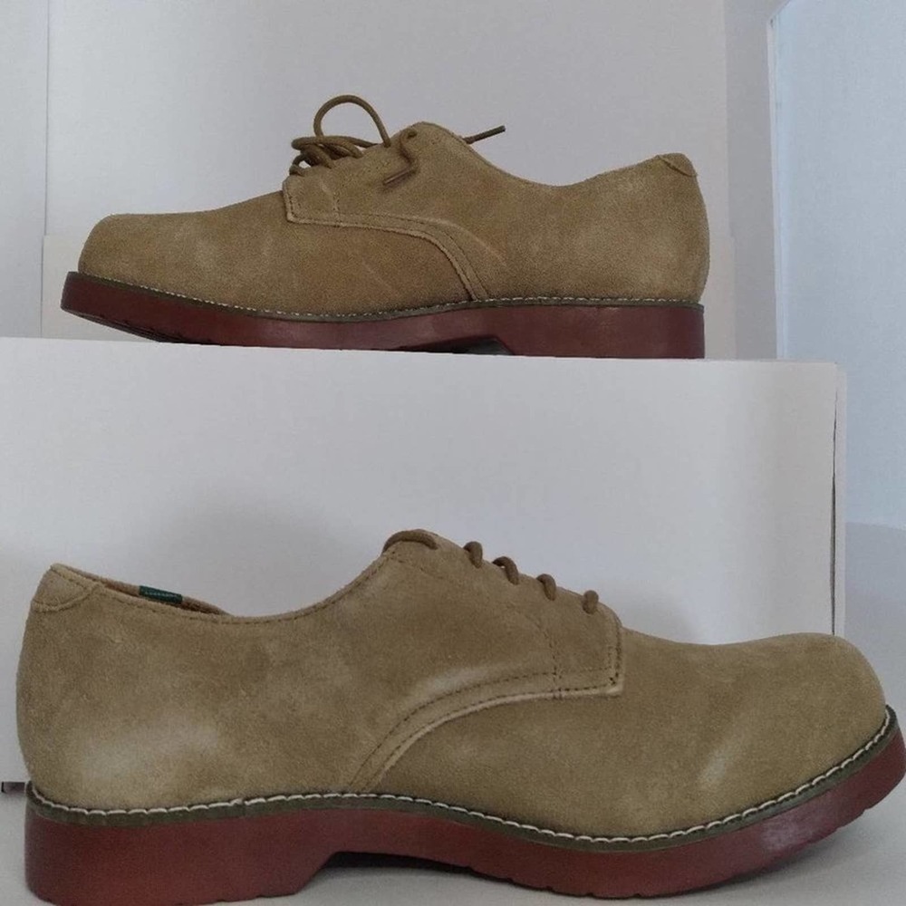 School Issue Classic Suede Oxford Shoes Size 7.5 Wide